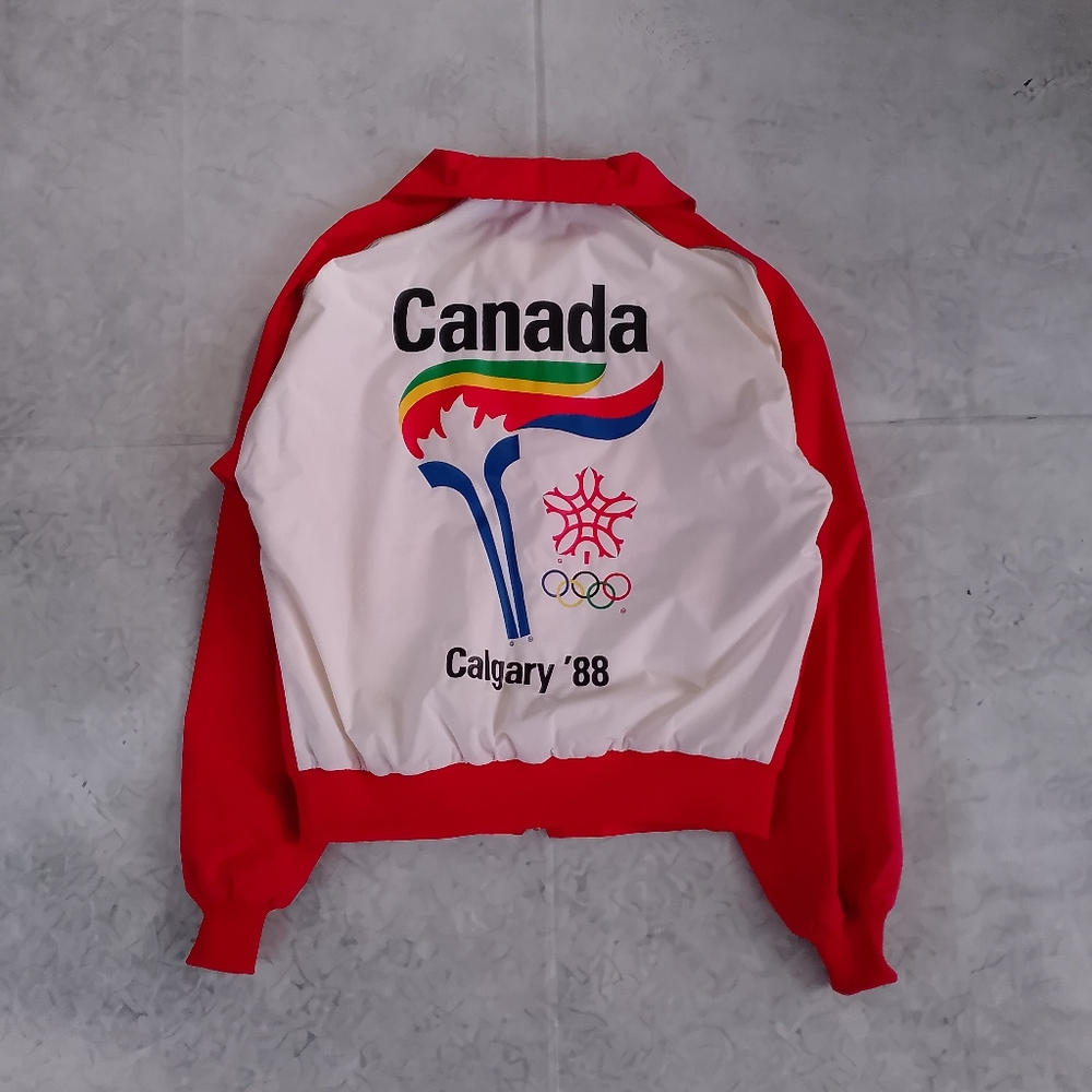 Vintage 1988 Olympics Games Calgary Torch Runner Track Suit - Picture 4 of 13